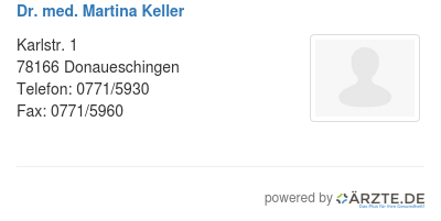 Dr med martina keller