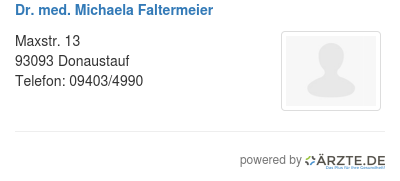 Dr med michaela faltermeier
