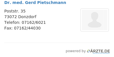 Dr med gerd pietschmann