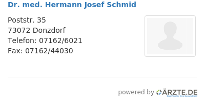 Dr med hermann josef schmid