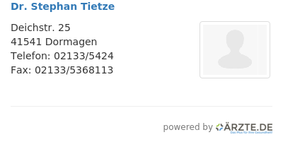 Dr stephan tietze