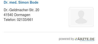 Dr med simon bode 478665