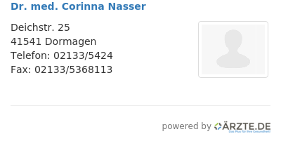 Dr med corinna nasser