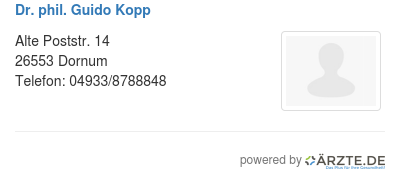 Dr phil guido kopp