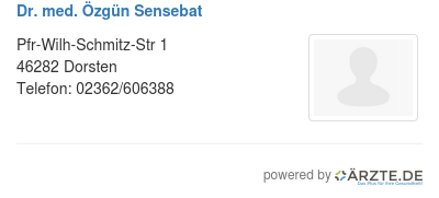 Dr med oezguen sensebat 589718