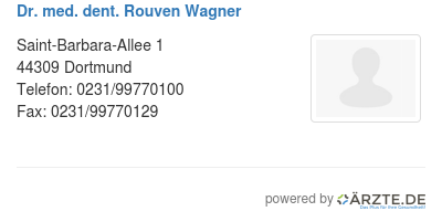 Dr med dent rouven wagner