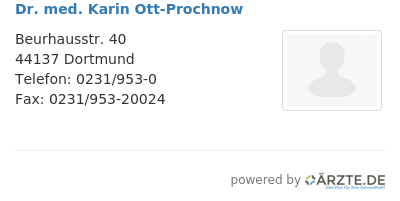 Dr med karin ott prochnow