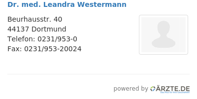 Dr med leandra westermann
