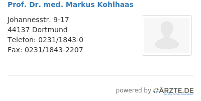 Prof dr med markus kohlhaas
