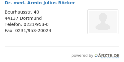 Dr med armin julius boecker