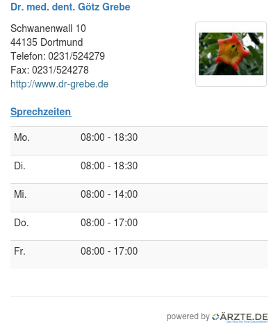 Dr med dent goetz grebe