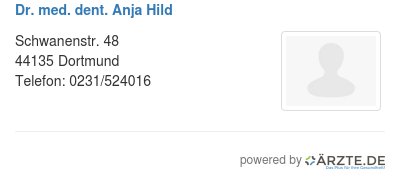 Dr med dent anja hild