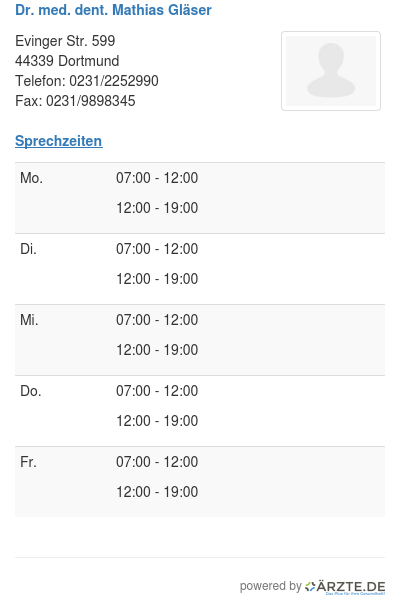 Dr med dent mathias glaeser