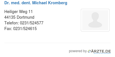 Dr med dent michael kromberg