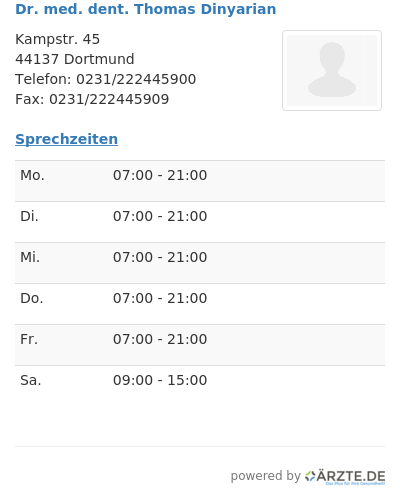 Dr med dent thomas dinyarian