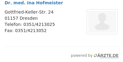 Dr med ina hofmeister