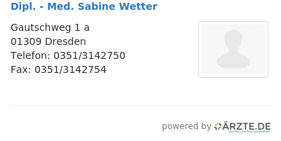 Dipl med sabine wetter