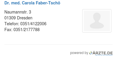 Dr med carola faber tschoe