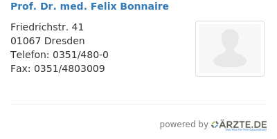 Prof dr med felix bonnaire