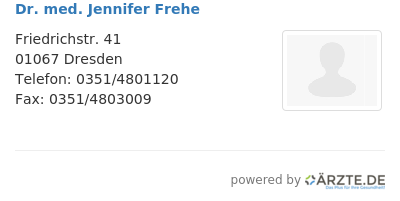 Dr med jennifer frehe