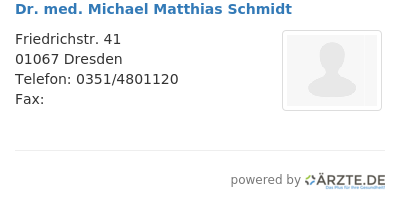 Dr med michael matthias schmidt