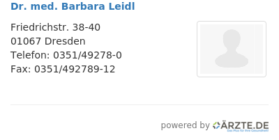 Dr med barbara leidl