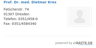 Prof dr med dietmar krex