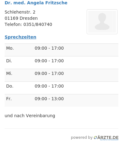 Dr med angela fritzsche