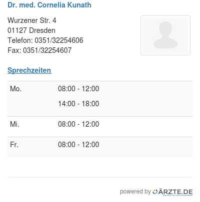 Dr med cornelia kunath