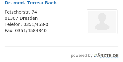 Dr med teresa bach