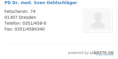 Pd dr med sven oehlschlaeger