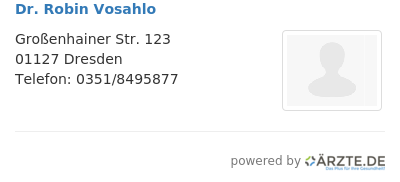 Dr robin vosahlo