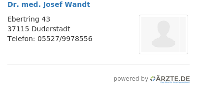 Dr med josef wandt