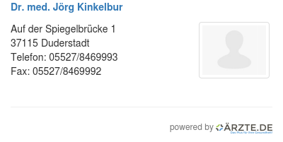 Dr med joerg kinkelbur