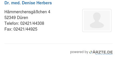 Dr med denise herbers