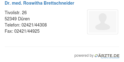 Dr med roswitha brettschneider 254231