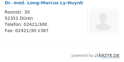 Dr med long marcus ly huynh
