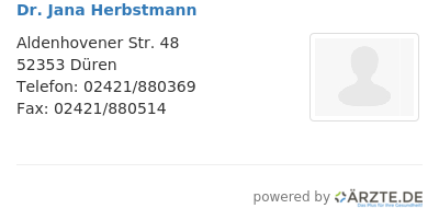 Dr jana herbstmann