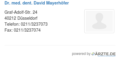 Dr med dent david mayerhoefer 577236