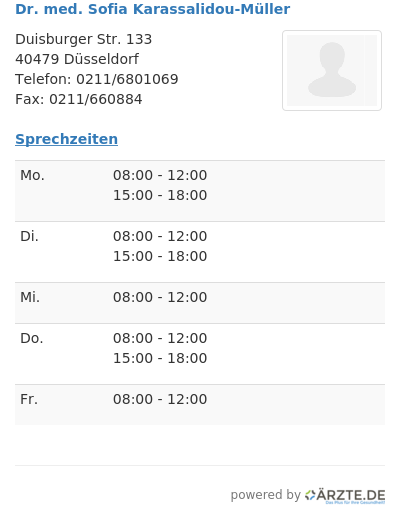 Dr med sofia karassalidou mueller
