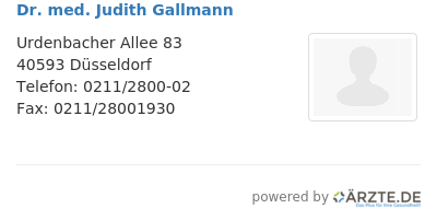 Dr med judith gallmann