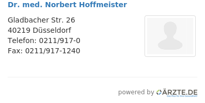 Dr med norbert hoffmeister