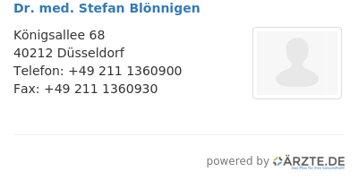 Dr med stefan bloennigen