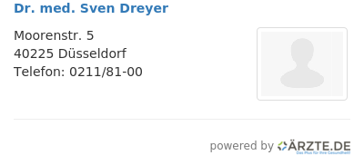 Dr med sven dreyer
