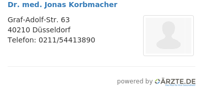 Dr med jonas korbmacher