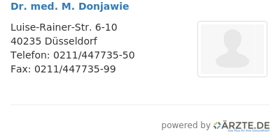 Dr med m donjawie