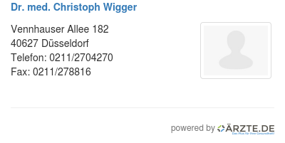Dr med christoph wigger