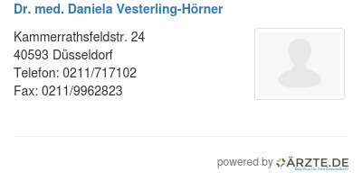 Dr med daniela vesterling hoerner