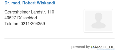 Dr med robert wiskandt