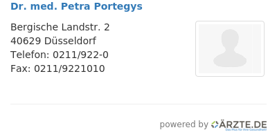 Dr med petra portegys